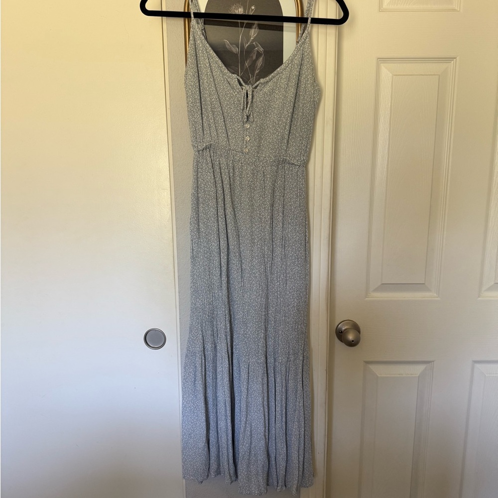 Abercrombie & Fitch Light Blue Maxi Dress